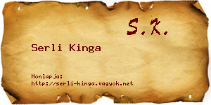 Serli Kinga névjegykártya